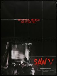 4b940 SAW V teaser French 1p 1908 David Hackl, Tobin Bell, Costas Mandylor, gruesome image!
