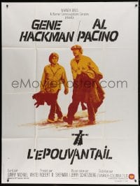 4b942 SCARECROW French 1p 1973 cool artwork of Gene Hackman with cigar & young Al Pacino!