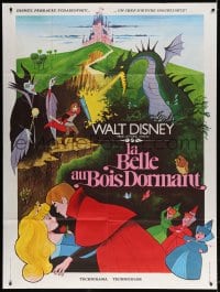 4b949 SLEEPING BEAUTY French 1p R1970s Walt Disney cartoon fairy tale fantasy classic!