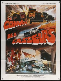 4b952 SMOKEY BITES THE DUST French 1p 1984 Roger Corman, different Belinsky montage art!