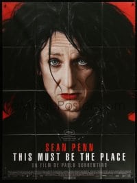 4b973 THIS MUST BE THE PLACE French 1p 2011 wacky close portrait of Sean Penn in drag!