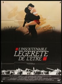 4b981 UNBEARABLE LIGHTNESS OF BEING French 1p 1988 wonderful different art of Day-Lewis & Binoche!