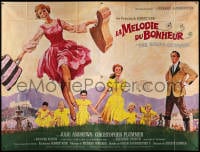 4b759 SOUND OF MUSIC French 4p 1966 Rodgers & Hammerstein, art of Julie Andrews, TODD-AO!