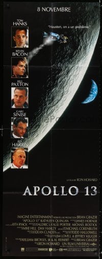 4b719 APOLLO 13 French door panel 1995 Tom Hanks, Kevin Bacon & Bill Paxton, directed by Ron Howard