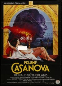 4b153 FELLINI'S CASANOVA German 33x47 1977 Il Casanova di Federico Fellini, sexy Peltzer art!