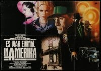 4b165 ONCE UPON A TIME IN AMERICA German 33x47 1984 Sergio Leone, De Niro, different Casaro art!