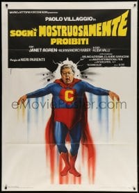 4b274 SOGNI MOSTRUOSAMENTE PROIBITI Italian 1p 1982 Casaro art of wacky Superman Paolo Villaggio!
