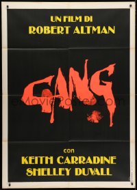 4b281 THIEVES LIKE US teaser Italian 1p 1975 Robert Altman, cool dayglo title, Gang, ultra rare!