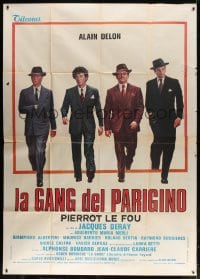 4b314 GANG Italian 2p 1977 Jacques Deray, great art of Alain Delon his gangster co-stars!