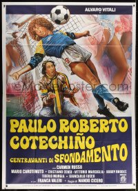 4b343 PAULO ROBERTO COTECHINO CENTRAVANTI DI SFONDAMENTO Italian 2p 1983 cool Sciotti soccer art!
