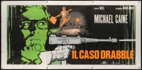 4b370 BLACK WINDMILL Italian 3p 1974 great Cesselon art of Michael Caine w/MAC-10, Don Siegel, rare!