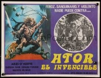 4b173 ATOR Mexican LC 1982 Ator l'invincibile, cool Enzo Sciotti fantasy art of Miles O'Keeffe!