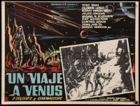 4b182 FIRST SPACESHIP ON VENUS Mexican LC 1963 Der Schweigende Stern, cool different sci-fi art!