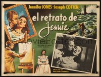 4b196 PORTRAIT OF JENNIE Mexican LC R1960s Joseph Cotten loves beautiful ghost Jennifer Jones!
