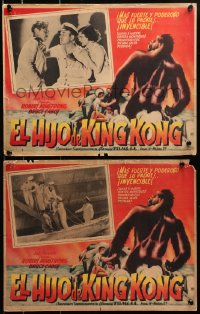 4b221 SON OF KONG 2 Mexican LCs R1950s Ernest B. Schoedsack directed, Robert Armstrong, Helen Mack