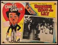 4b211 TILLIE'S PUNCTURED ROMANCE Mexican LC R1960s Marie Dressler, great art of Charlie Chaplin!