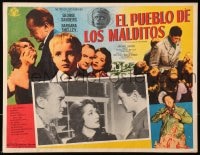 4b215 VILLAGE OF THE DAMNED Mexican LC 1960 George Sanders, Barbara Shelley, horror/sci-fi classic!