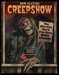 4b092 CREEPSHOW promo brochure 1982 Romero & Stephen King tribute to E.C. Comics, cool pop-up!