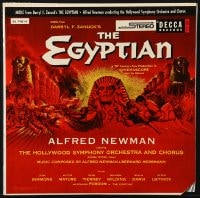 4b113 EGYPTIAN soundtrack record 1954 Curtiz, art of Jean Simmons, Victor Mature & Gene Tierney!