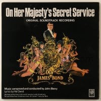 4b120 ON HER MAJESTY'S SECRET SERVICE soundtrack English record 1969 Lazenby's only James Bond!