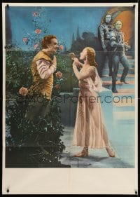 4b086 ROMEO & JULIET export Russian 33x47 1955 Russian version of Shakespeare classic, roses style!