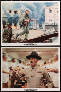 4b047 FULL METAL JACKET set of 8 15x20 color stills 1987 Stanley Kubrick Vietnam War movie!