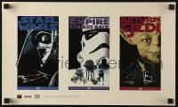 4b016 STAR WARS TRILOGY 11x18 video poster 1995 Lucas, Empire Strikes Back, Return of the Jedi!