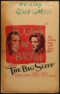 4b406 BIG SLEEP WC 1946 Humphrey Bogart, sexy Lauren Bacall, Howard Hawks classic, ultra rare!