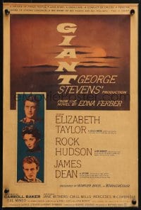 4b477 GIANT WC 1956 James Dean, Elizabeth Taylor, Rock Hudson, directed by George Stevens!
