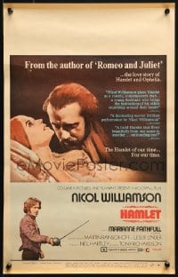 4b487 HAMLET WC 1970 Nicol Williamson in title role & Marianne Faithfull as Ophelia, Shakespeare!