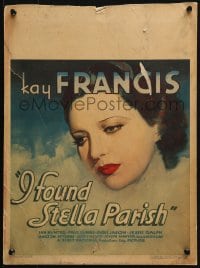 4b514 I FOUND STELLA PARISH WC 1935 close up of beautiful stage actress Kay Francis, ultra rare!
