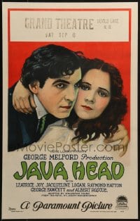 4b525 JAVA HEAD WC 1923 great art of supposedly Asian Leatrice Joy with her American husband!