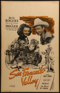 4b631 SAN FERNANDO VALLEY WC 1944 Roy Rogers riding trigger & with pretty Dale Evans!