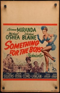 4b645 SOMETHING FOR THE BOYS WC 1944 art of sexy Vivian Blaine by Zoe Mozert, plus Carmen Miranda!