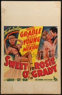 4b658 SWEET ROSIE O'GRADY WC 1943 sexy full-length Betty Grable, Robert Young, Adolphe Menjou