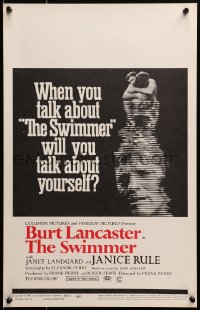 4b659 SWIMMER WC 1968 Burt Lancaster, directed by Frank Perry, will you talk about yourself?