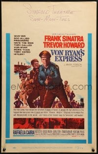 4b684 VON RYAN'S EXPRESS WC 1965 Frank Sinatra & Trevor Howard in World War II!