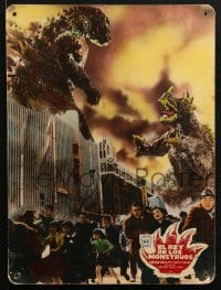 4b012 GIGANTIS THE FIRE MONSTER 2 Spanish LCs 1958 great images of Godzilla fighting Angurus!