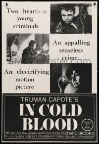4c287 IN COLD BLOOD Aust 1sh 1968 Richard Brooks, Robert Blake, Truman Capote, different!