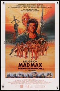 4c290 MAD MAX BEYOND THUNDERDOME Aust 1sh 1985 art of Mel Gibson & Tina Turner by Richard Amsel!