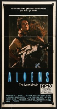4c317 ALIENS Aust daybill 1986 there are some places in the universe you don't go alone!
