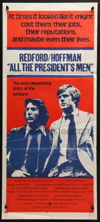 4c318 ALL THE PRESIDENT'S MEN Aust daybill 1976 Hoffman & Robert Redford as Woodward & Bernstein!