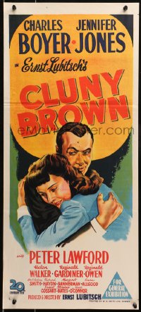 4c441 CLUNY BROWN Aust daybill 1946 Charles Boyer, Jennifer Jones, Lawford, directed by Ernst Lubitsch!