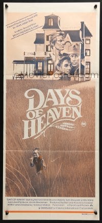 4c463 DAYS OF HEAVEN Aust daybill 1979 Richard Gere, Brooke Adams, completely different artwork!