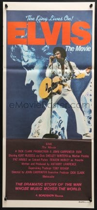 4c497 ELVIS Aust daybill 1979 Kurt Russell as Presley, directed by John Carpenter, rock & roll!