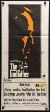 4c562 GODFATHER Aust daybill 1972 Marlon Brando, Francis Ford Coppola classic, rare 2nd printing!