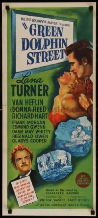 4c571 GREEN DOLPHIN STREET Aust daybill 1947 Lana Turner, Van Heflin, written by Samson Raphaelson!
