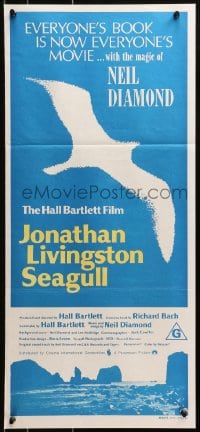 4c646 JONATHAN LIVINGSTON SEAGULL Aust daybill 1973 great bird image, from Richard Bach's book!
