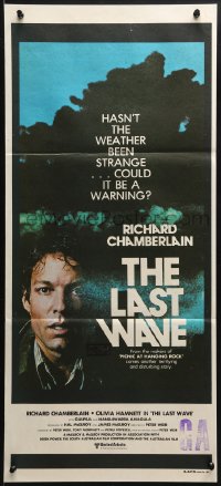 4c666 LAST WAVE Aust daybill 1977 Peter Weir cult classic, Richard Chamberlain under clouds!