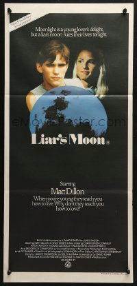 4c675 LIAR'S MOON Aust daybill 1982 great image of Matt Dillon, Cindy Fisher!